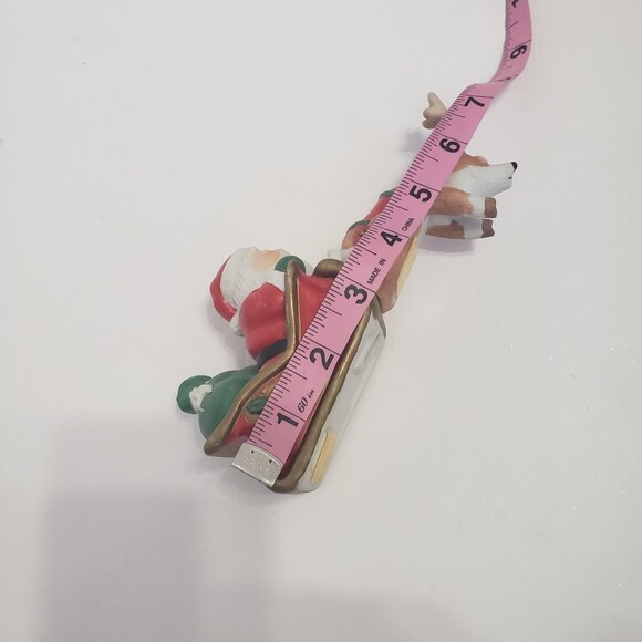 House of Lloyd Santa Claus Stocking Holder Porcelain 1991 Vintage Unused 7 inch - Picture 5 of 7